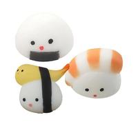 Fidget Toy - sushi shaped squish plaything, gentle rebound tactile calming item for adults teens children featuring soft feel bright style easy grip form, hand press tension easing function, Ideal for