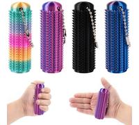 fidget toys 4PCS 3D Printed Fidget Toy Little Ouchies Pain Fidget FeiatPogra Spiky Fidget Clicker for Adults & Teens Sensory Pain Stimming Fidgets for Stress Relief & Focus 3D Printed Fidgets