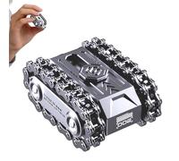 Fidget Toys Adults - Chain Clicking Sounds Cool Gadgets, Finger Fidget Slider Spinner Toys with Haptic Feedback, Sensory Tool, Desk Toy, Metal Focus Device for Office Work and Travel