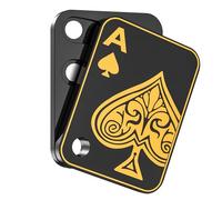 Fidget Toys Adults EDC Fidget Slider Adult Fidget Toys Poker Push Card Magnetic Fidget Metal Fidget Toys Fidget Toys for Adults Fidgets for Anxiety and Stress ADHD Toys -Poker A Black