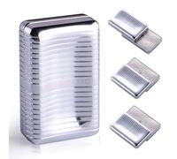 Fidget Toys Adults, Fidget Slider, Magnetic Fidget Slider, Adult Fidgets for Anxiety and Stress, with a Unique Tuning Fork Effect (Bright Silver)