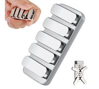 Fidget Toys Adults, Metal Fidget Slider EDC Magnetic Haptic Fidget Clicker with Adjustable Noise Level, Loud-Quiet Fidget Toy for Adults Office Class, Sensory Toys, Relief Stress and Anxiety (Silver)