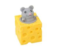 Fidget Toys Cheese Mice Miniatures Funny Cute Play Kitchen Role Simulated Food for Boys Girls Party Favors A01 One Size