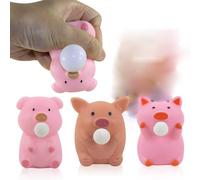 Fidget Toys,Cute Pig Squishy Toys,3 Pack,Fidgets for Kids and Adults,Squishies for Autism, ADHD and Quitting Bad Habits,Non-Toxic