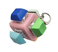 Fidget Toys Keyboard, 6-Button Clicky Fun Light Up, Finger Clicker Sensory Fun Toys, for Work, School, Travel, Classroom, Home, Bag, Desk