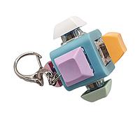 Fidget Toys Keyboard - 6-Button Clicky Fun Light Up | Sensory Toys Key Button Clicker - for Work School Travel Classroom Home Bag Desk