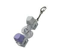 Fidget Toys Keyboard,Sensory Finger Clicker Keychain with Light,Portable Light Up Fidget Clicker | for Adults Teens Students Friends Family Home School Office Outdoor Travel Camping Picnic