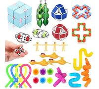Fidget Toys Pack, 30Pcs Sensory Fidget Toys Set, Stress Anxiety Relief Squeeze Toys for ADD OCD Autistic Kids and Adults, Best Gifts for Holidays, Birthday party, Fun, Learning and Relaxation