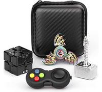 Fidget Toys Pack for Teen Kids Adults, Dragon Fidget Spinner Infinity Cube Block Hammer Hand Spinner Fidget Pad for Stress Anxiety Relief, Birthday Gift Party Favor Bag Filler