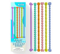 Fidget Toys Sensory Stick for Kids Adults, 6 Pack Stick Sensory Toys for Autism, Anxiety Relief for Classroom Student Teacher Classroom Must Haves,Stimulating & Addictive Toys for Kids Students