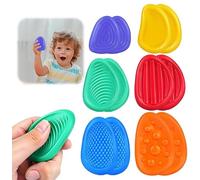 Fidget Toys Sensory Stone, 6 Pack Textured Soft Worry Stone, Social Emotional Feelings Toys for Special Needs, Fidget Stress Toys for Anxiety Relief,Stress Calming Toys for Kids, Adults (12-Piece)