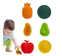 Fidget Toys Sensory Stone, 6 Pack Textured Worry Stone, Social Emotional Feelings Toys for Special Needs, Fidget Stress Toys for A-nxiety Relief, Sensory Toys for A-utism, Calm Down Toy for Kids