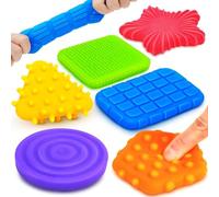 Fidget Toys, Sensory Toys, 6 Pack Textured Worry Stone Emotional Feelings Toys, Can Be Given To 14 Years and Above Kids As Gifts On Weekdays, Holidays Or Birthdays