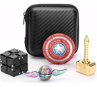 Fidget Toys Set for Adults, Sensory Toy With Fidget Spinner, Infinity Cube, Transform Spinner, Cool Fidget Decor for Classroom Office, Fidget Toys Bulk for Christmas Stocking Stuffer