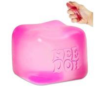 Fidget Toys Squishy Stress Cube,Ice Cube Stress Balls,Sensory Squeeze Toy with Super Solid Squish, Squishy Toys for Venting and Dealing with Emotions, Relaxation Toy Relief(Red)