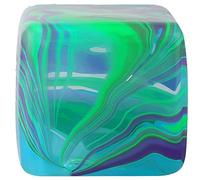 Fidget Toys Squishy Stress Cube, Stress Balls for Kids Adults Squishies Stress Relief, Ice Squishy Cube Sugar Balls, Sensory Toys for Kids with Autism, Fidgets for Classroom Prize Toys (Green)