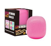 Fidget Toys Stress Balls for Kids & Adults - Sun-Sensitive Colour Changing Ice Cube Squishy, Slow Rise Dough Ball, Squishy Fidget Toys for Classroom, Stress Relief Balls for Anxiety (Pink)