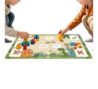 Fidget Trading Board - 56 x 36 cm Cartoon Fair Play Mat, Non-Slip | 56 x 36 cm exchange mat, cartoon fairground design, non-slip surface, fidget swapping game, for children, girls, collectibles