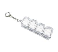 Fidget Wallet Charm - Portable Focus Pendant, Trendy Relaxation Gadget with Secure Clip Attachment, Sturdy Zinc Alloy Finish, Ideal for College Students Programmers Home Study