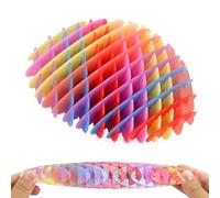 Fidget Worm Toy, Worm Big Fidget Toys Adults and Kids, Funny Stretchy Sensory Stress Toys, Fidget Sensory Squeeze Toys, Relieves Stress and Anxiety Finger Toys for Kids with Autism ADHD (rainbow)