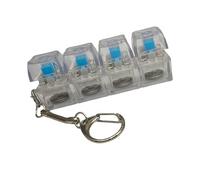 Fidgets, Toys, Keyboard Toy, Clicky, 1pc 4-key Led Light Clicks Keycap Tester Keychain for Stress Relief and Sensory Play Keychain Gift Colorful Led Keycap
