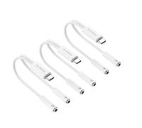 Fidioto 3PCS USB C Headphone Splitter for 2 Headphones, USB C to Dual 3.5mm Headphone Splitter Supports Volume Control, Microphone and Listening for iPhone 17/16/15 Pro Max, Galaxy S26/S25/S24/S23
