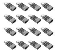 Fidioto Blackened Mini USB to USB C Adapter, (16 Pack) USB C Female to Mini USB 2.0 Male Converter Support Charge & Data Sync for GPS Receiver/Digital Camera/Dash Cam/MP3 Player etc