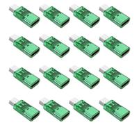 Fidioto Green USB-C to Mini USB Adapter, (16 Pack) Type USB C Female to Mini USB 2.0 Male Converter Support Charge & Data Sync for GPS Receiver/Digital Camera/Dash Cam/MP3 Player etc