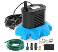 FIDISP Pool Cover Pump, 850 GPH Water Pump for Pool Drain with 4 Hose Adapters, 23 Feet Drain Hose, 25 Feet Power Cord, Water Pumps