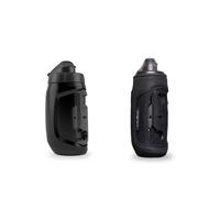 Fidlock Twist Bottle 450 + Bike Base + Thermal Sleeve - 450 ml Bicycle Water Bottle with Magnetic Mechanical Bottle Holder System, Includes Holder, BPA-Free & Dishwasher Safe, Colour Black