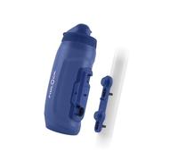 Fidlock Twist bottle 590 + bike base, 590 ml bicycle water bottle with magnetic mechanical bottle holder system, including holder, BPA-free and dishwasher safe, colour motion blue