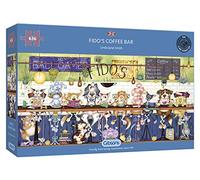 Fido's Coffee Bar 636 Piece Jigsaw Puzzle | Sustainable Puzzle for Adults | Premium 100% Recycled Board | Great Gift for Adults | Gibsons Games
