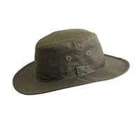 FIDRA Waxed Waterproof Bush Fedora Rain Hat with Eyelets. Fast Post UK Seller (61cm XLarge, Olive Green)