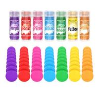 Fidton Bath Colour Tablets - 160 Counts Water Colours Changing Tablets, No Fragrance Food Grade Skin - Friendly, 7 Vivid Colours Bath Paints