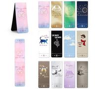 FIDWALL 12pcs Magnetic Bookmarks - Music-Inspired Foldable Book Marks, Aesthetic Magnetic Page Clips, Motivational Reading Accessories for Book Lovers, Students, Teachers, Collectibles for Women & Fan