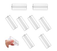 FIDWALL 8-Pack Ultra-Soft Silicone Adhesive Pull Handles, 50x20x15mm No-Drill Invisible Grips for Glass, Cabinet, Bathroom, Drawer & Sliding Closet Doors