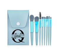 FIDWALL 8Pcs Makeup Brushes Set,Personalized Names,Makeup Bag Included,12 Birth Flowers,26 Letter Patterns,Perfect for Birthday Gifts,Makeup Brush Set with Eyeshadow Brushes Set (26 letters)