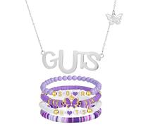 FIDWALL Beaded Bracelet and Necklace Jewelry Set for Women and Girls, Album-Inspired Concert Accessories, Gifts for Music Lovers and Fans, Perfect for Birthdays.(GUTS)