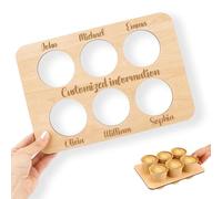 FIDWALL Custom Name Message Personalized Festival Essentials Drinks Carrier,All Inclusive Drinks Carrier Drinks Holder Holiday,Festival Accessories,Durable Stylish Portable Beer Tray