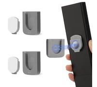 FIDWALL Magnetic Remote Control Holder Wall Mount, Innovative Slot Design for Effortless Organization of Home, Office, and School Supplies - Organize and Fix Remotes with Ease (Gray, 2 pack)