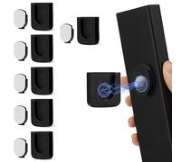 FIDWALL Magnetic Remote Control Holder Wall Mount, Innovative Slot Design for Effortless Organization of Home, Office, and School Supplies - Organize and Fix Remotes with Ease (Black, 6 pack)