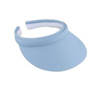 fiebig Visor | Shade for the Face | Clip Visor in One Size | Available in Many Colours Made of 100% Cotton | Summer Cap with Terry Cloth Lining | Sun Protection Umbrella Cap, lightblue, One Size