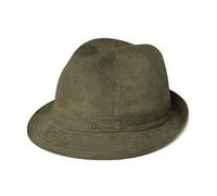 fiebig Westminster Corduroy hat | Trilby for Women & Men Made of Cotton | in Fedora with Cord Set, Inner Band & mesh Lining (62-XXL, Olive)