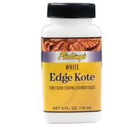 Fiebing's Edge Kote 4 Fl Oz - White - for Coloring Leather Edges on Purses, Bags, Shoes, Holsters, Wallets,etc