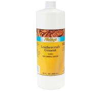 Fiebing's Leathercraft Cement - 32oz, White, Acrylic, Liquid, Non-Flammable, Non-Toxic
