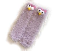 Fiednoy 2 Pairs Monster Socks Silly Socks Weird, 3D personalized, Crazy, Ugly, Quirky, Novelty Gift for Women, Halloween Mid-Calf Socks