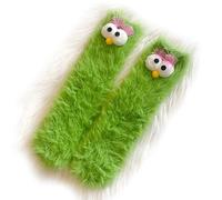 Fiednoy 2 Pairs Monster Socks Silly Socks Weird, 3D personalized, Crazy, Ugly, Quirky, Novelty Gift for Women, Halloween Mid-Calf Socks