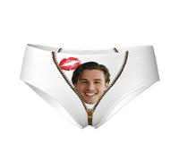 Fiednoy Personalized Underwear for Women Custom photo bikini thong, Gifts for Her