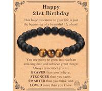 FIEEFX 13 16 18 21 30 40 50 60 Year Old Boy Male Man Gifts, 13th 16th 18th 21st 30th 40th 50th 60th Birthday Gifts for Boys Men Him, Bracelet Gifts for Him Boys Men Male Son Husband Dad Boyfriend, 5
