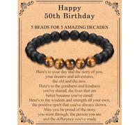 FIEEFX 13 16 18 21 30 40 50 60 Year Old Boy Male Man Gifts, 13th 16th 18th 21st 30th 40th 50th 60th Birthday Gifts for Boys Men Him, Bracelet Gifts for Him Boys Men Male Son Husband Dad Boyfriend, 5